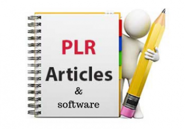 Over 100,000 PLR Article Pack for Every Possible Niches & 5 plr software