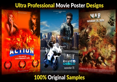 I will create Professional Movie Poster Design