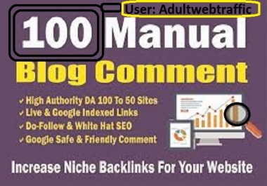 White New Package 100 Manual Blog Comment Site PR 6 to 2 Buy Blog Comments For SEO Aduit Domain