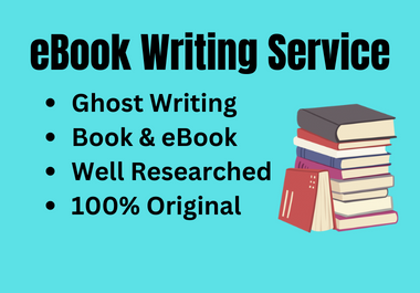fiction and non fiction eBook writing,  ghostwriter,  kindle eBook writer
