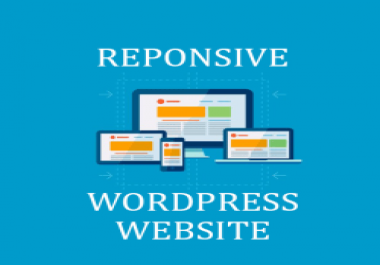 I will Design a Responsive WordPress Website