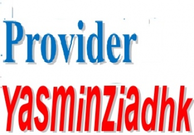 Custom Order Provide any Services by yasminziadhk