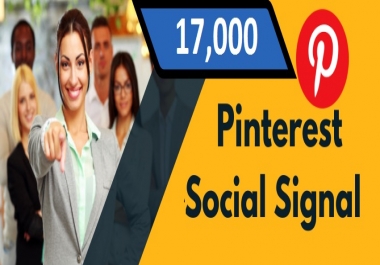 Provide 17,000 Pinterest Social Signal Share manually...