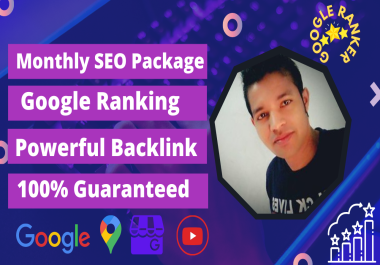 I will provide monthly off page SEO service with white hat backlinks
