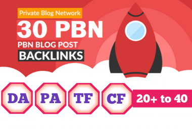 Will Do 30 PBN Manual Homepage Permanent PBN Backlink With High DA PA Best PBN