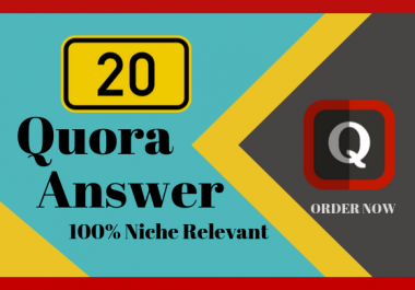 Get Some ORGANIC Traffic with 20 Quality Quora Answer