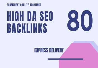 I Will do 80 High pr backlinks, link building