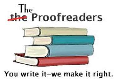 PROFESSIONAL PROOFREADING SERVICES WITH ADDITIONAL MARKETING CREDIT