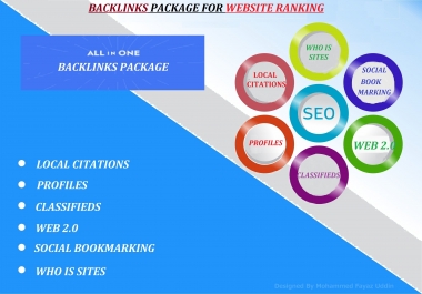 Boost your Website Ranking with All-in-one Manual High Authority SEO Backlinks Package