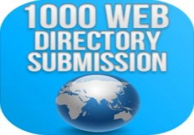1000 directory submission for you website in less than 24 hours for high trafficking