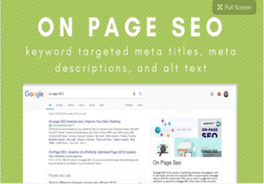 Write SEO page titles and meta descriptions for your website