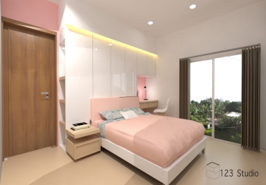 design and render a Bedroom interior