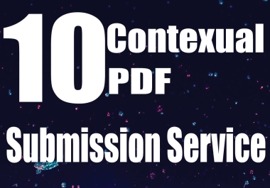 Top 10 Pdf Submission service manually for backlinks or traffic