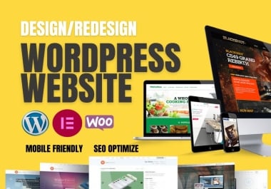design,  redesign,  ecommerce website or wordpress website development