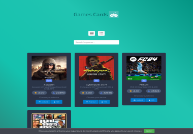 Landing page for CPA download Games niche - Delivery instantly
