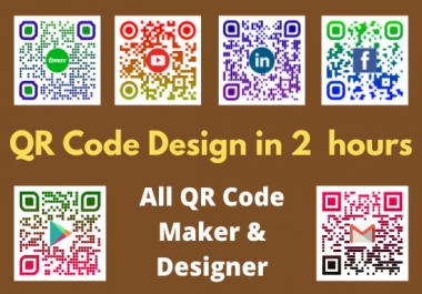 I will custom QR code maker and QR code design service provide.
