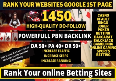 Thai-Indonesia-Korean-DA60+Unique Homepage 1450 PBN- Poker,  Gambling,  Casino,  Sports,  Betting Site