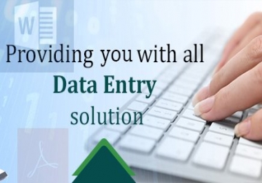 ALL TYPES OF DATA ENTRY,  IMAGE TO PDF,  WORD TO PDF COPY AND PASTE,  EXCEL,  DATA CONVERSION ETC