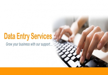 Specialist Of Data Entry,  just provide me your project,  I will complete it with my 5 yrs of experience