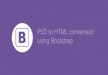 Convert psd/xd/sketch/img to html using bootstrap