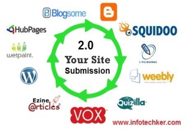 SUBMIT YOUR WEBSITE TO 500+ BOOKMARKS