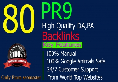 I Will MANUALLY Do 80+ UNIQUE PR10 SEO BackIinks on DA100 sites Plus Edu Links
