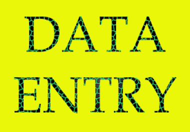 All type of data entry work is being done here.