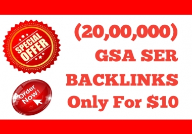 I Will Provide 2 Million GSA SER High Powerful  SEO Backlinks For Fast Ranking