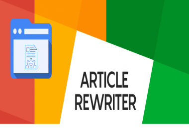 I am an exclusive Content/ Article Rewriter