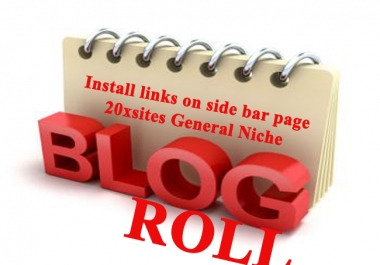 Blogroll Service Installed Links on 50xsites TOP LEVEL DOMAIN da 15 - 30