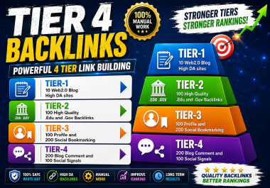 710 High Authority 4 TIER Linkbuilding Pyramid Rank Website RAPIDLY
