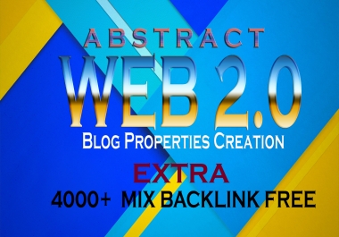 I will provide High DA Manually created 5 web 2.0 blog with extra 4000+ TIER 2 backlink