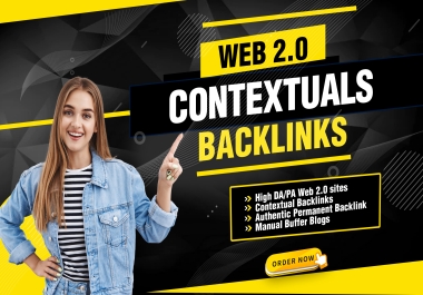 I will create 10 manually web 2.0 contextual backlinks with login details