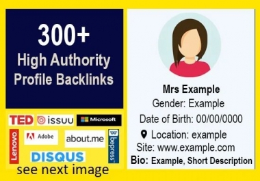 I will create manually 300 trustable profile backlinks for offpage SEO