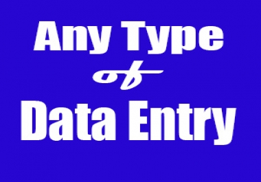 Any type of Data Entry,  copy paste,  Pdf image to convert doc,  excel