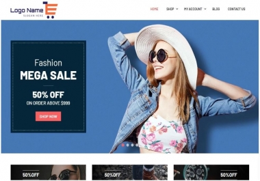 Create a responsive ecommerce wordpress website