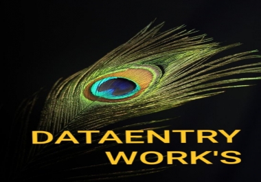 any kind of data entry work Hello Sir,  I'm very proficient and have valuable experience in Data Entr