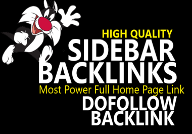 I will create 50 sidebar backlink high authority with cheap price
