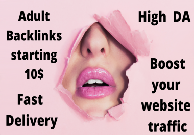50 Adult backlink with high DA to boost your traffic