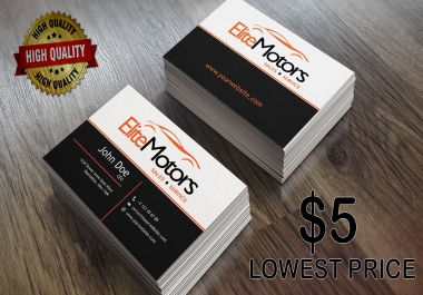 A Premium, Unique and Professional Business Card Design for You