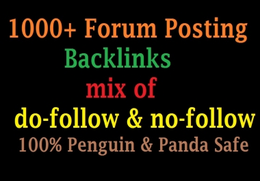 Create 1000 forum Posting backlinks Best for Your SEO