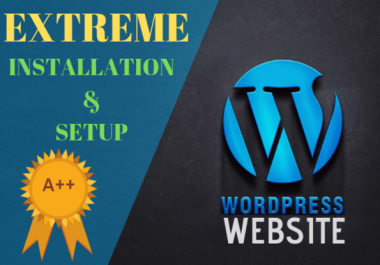 Wordpress Website,  Setup And Installation
