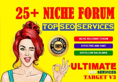 High Quality 25 Niche Relevant Forum Posting Backlinks