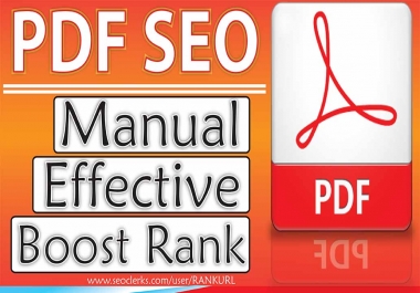Manual 31 PDF Submission or Sharing to High DA PDF or Doc or File Sharing Sites