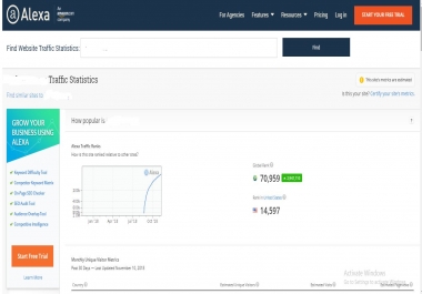I will provide traffic to increase USA alexa ranking below 20k