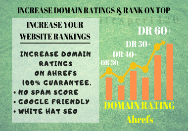I will increase Domain Rating on Ahrefs 100 percent guarantee