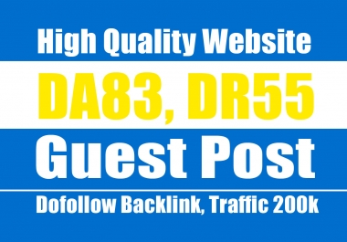 Guest Post On A DA83 Blog,  Traffic 200k