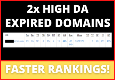 2x Expired Domains Research For PBNs or Money Sites