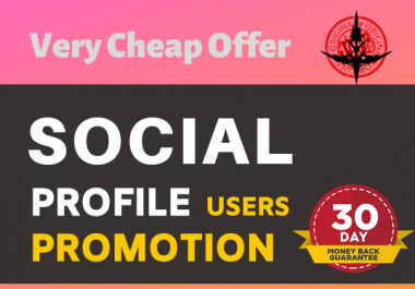 Add High Quality Super Fast Social Profile Promotion