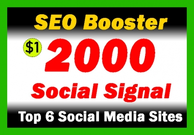 SEO Booster 2000 Social Signals for website and youtube from Top PR sites